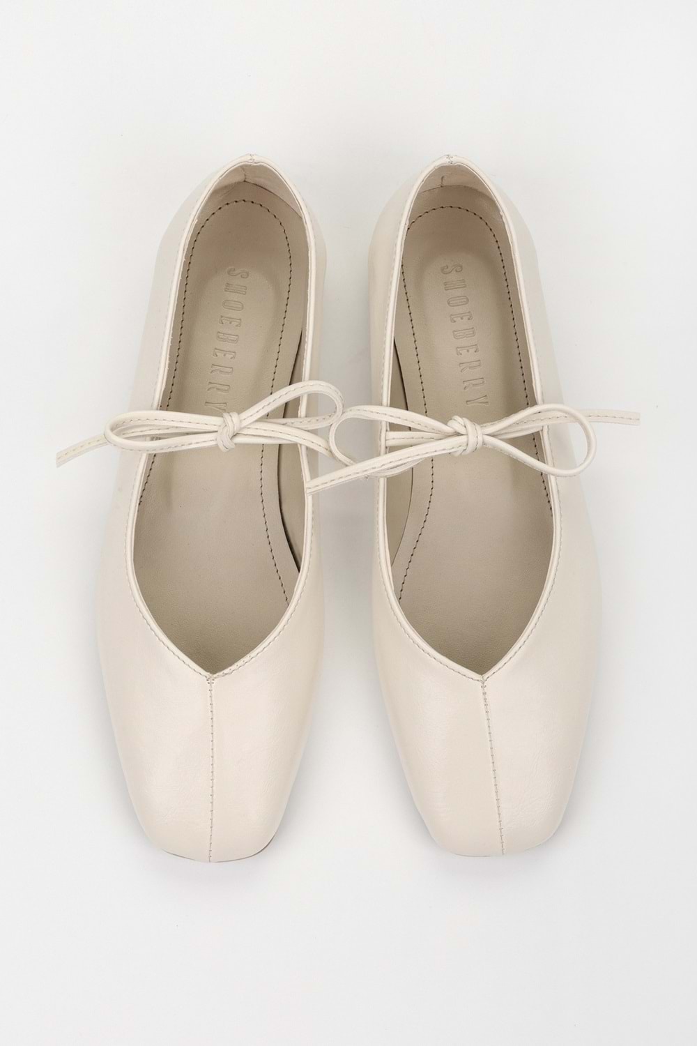 Kadın Noriel Ekru Cilt Bağlamalı Babet