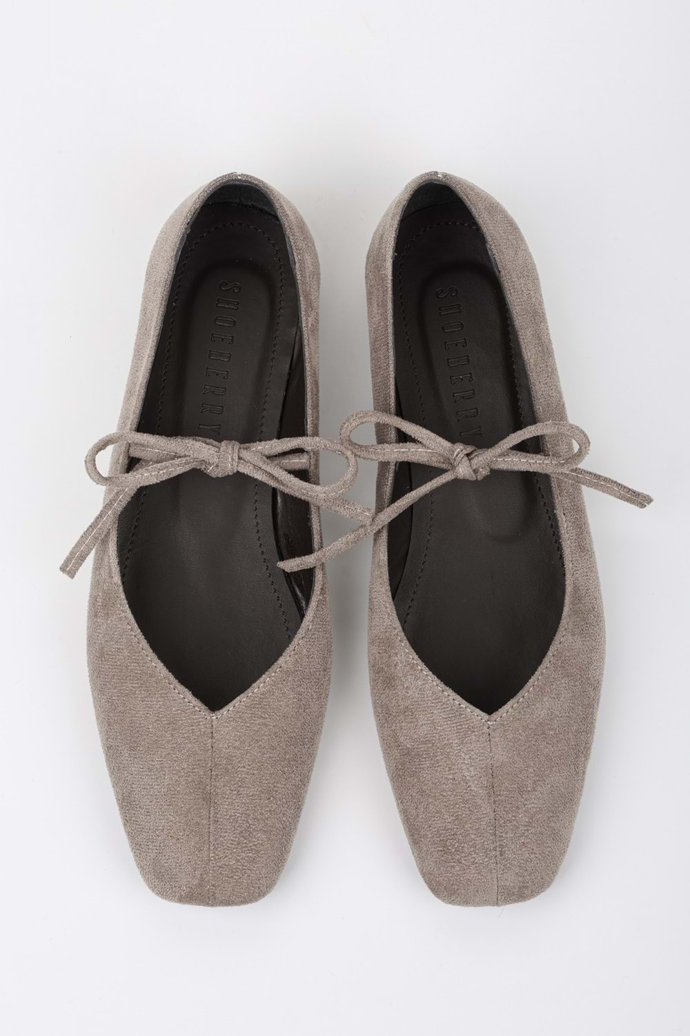 Kadın Noriel Vizon Süet Bağlamalı Babet