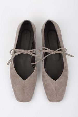 Kadın Noriel Vizon Süet Bağlamalı Babet