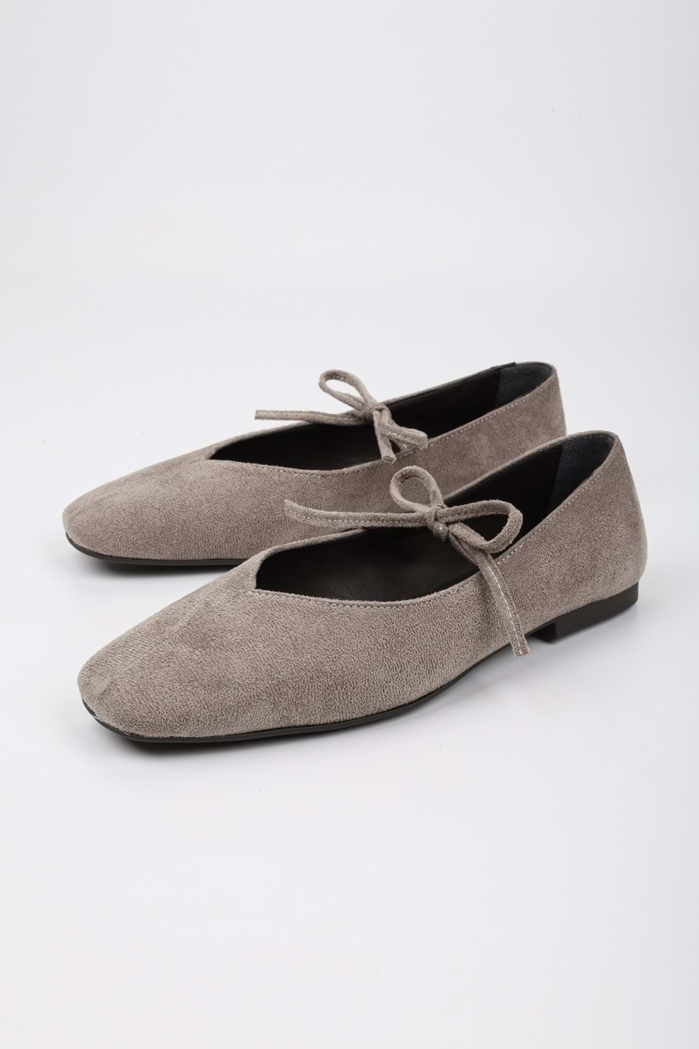 Kadın Noriel Vizon Süet Bağlamalı Babet