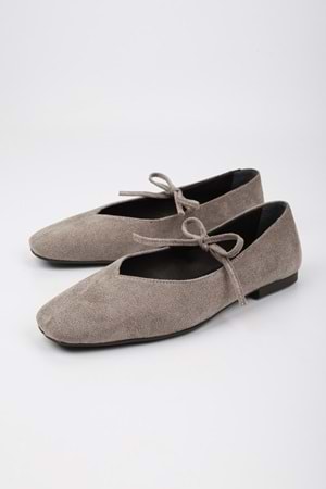 Kadın Noriel Vizon Süet Bağlamalı Babet