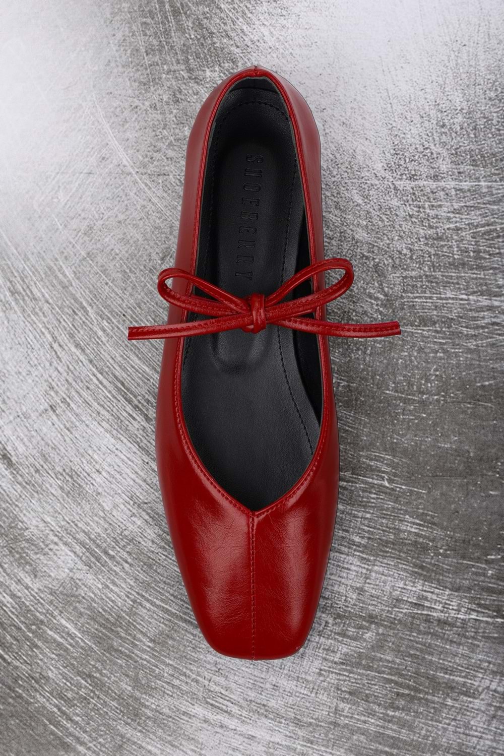 Kadın Noriel Kırmızı Cilt Bağlamalı Babet