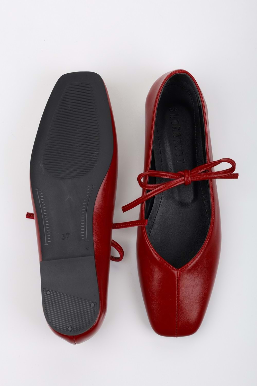 Kadın Noriel Kırmızı Cilt Bağlamalı Babet