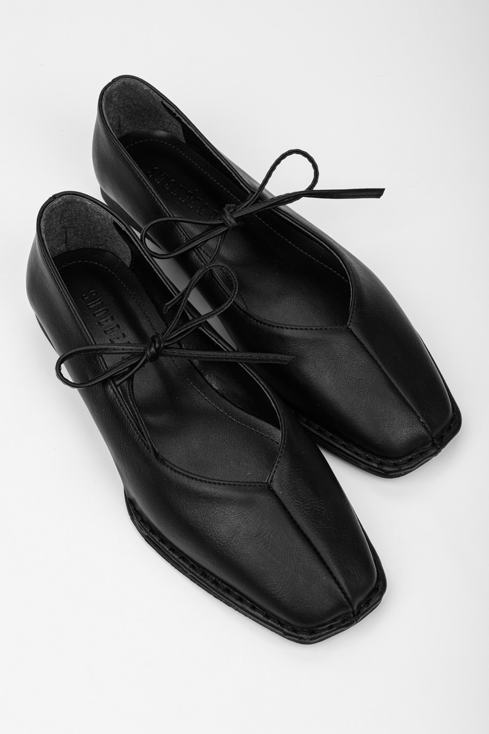 Kadın Lunera Siyah Cilt Bağlamalı Babet