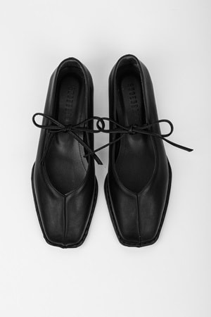 Kadın Lunera Siyah Cilt Bağlamalı Babet