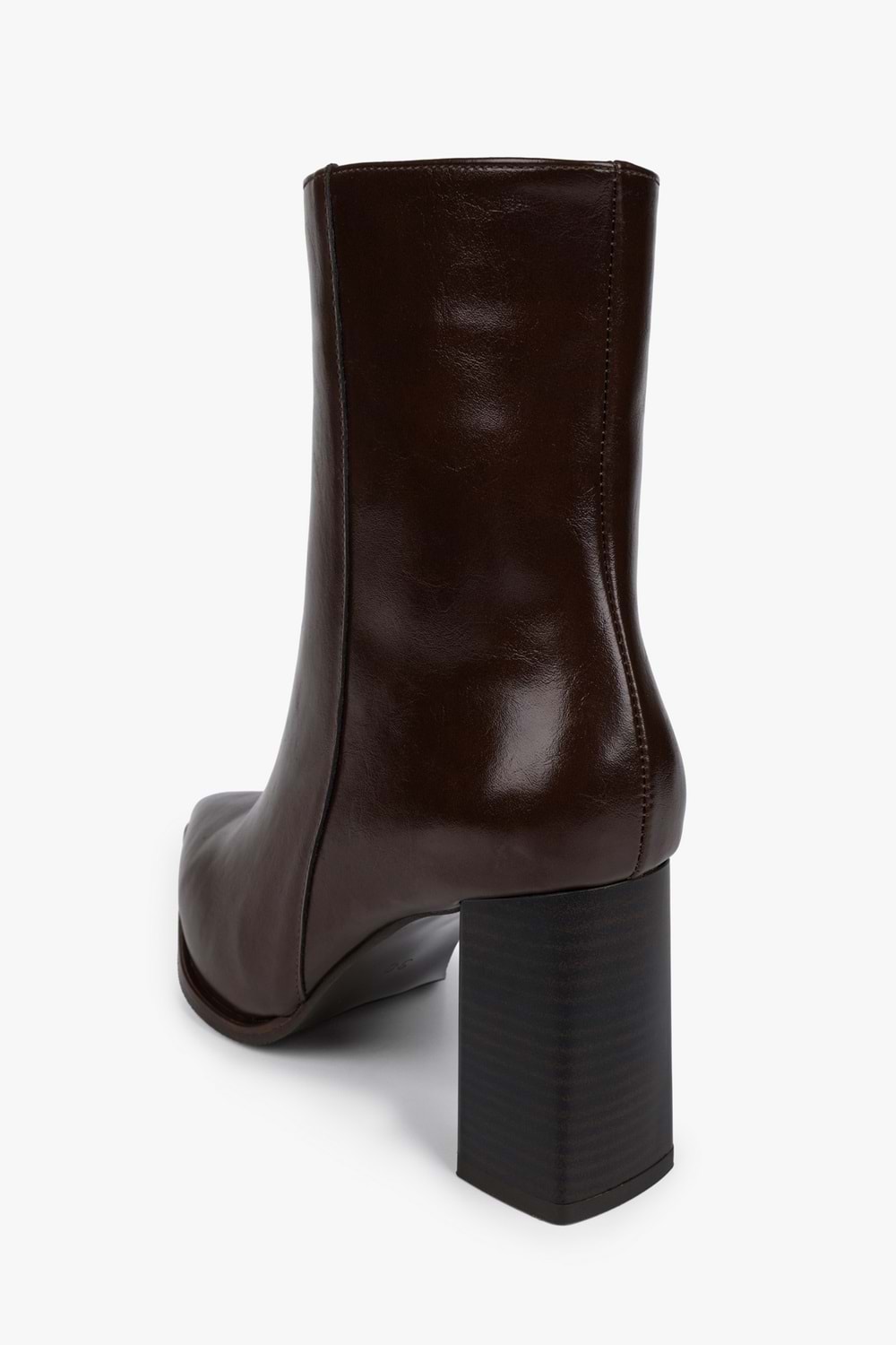 Kadın Alva Kahve Cilt Topuklu Bot