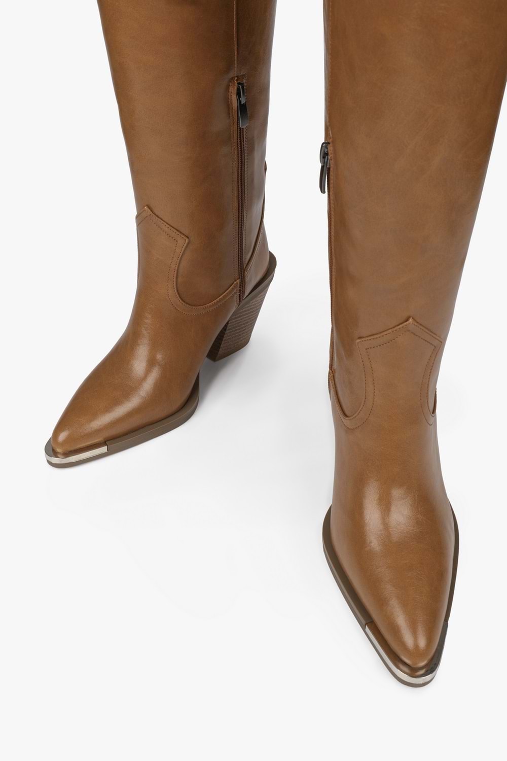 Kadın Axor Karamel Cilt Kovboy Çizme