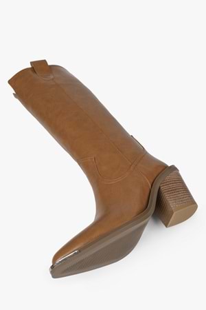 Kadın Axor Karamel Cilt Kovboy Çizme