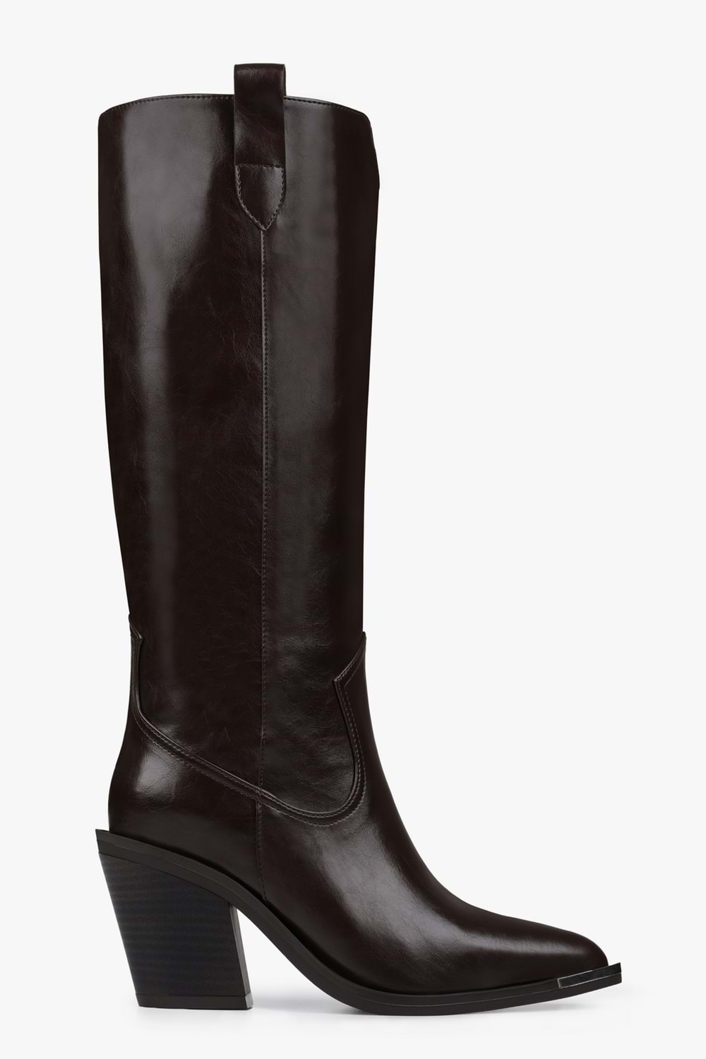 Kadın Axor Kahve Cilt Kovboy Çizme