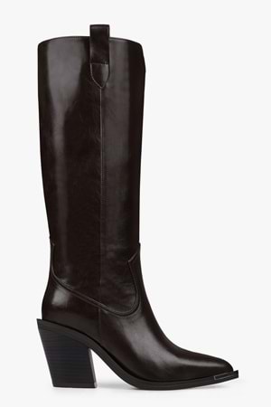 Kadın Axor Kahve Cilt Kovboy Çizme