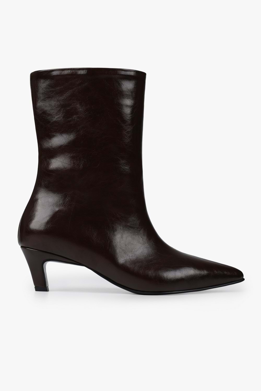 Kadın Maris Kahve Cilt Topuklu Bot