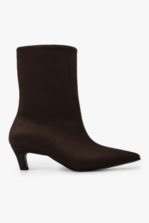 Kadın Maris Kahve Süet Topuklu Bot