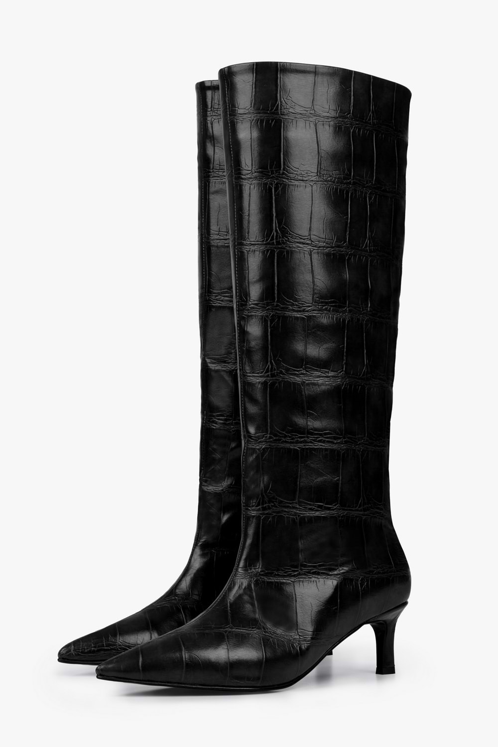 Kadın Kaia Siyah Kroko Çizme