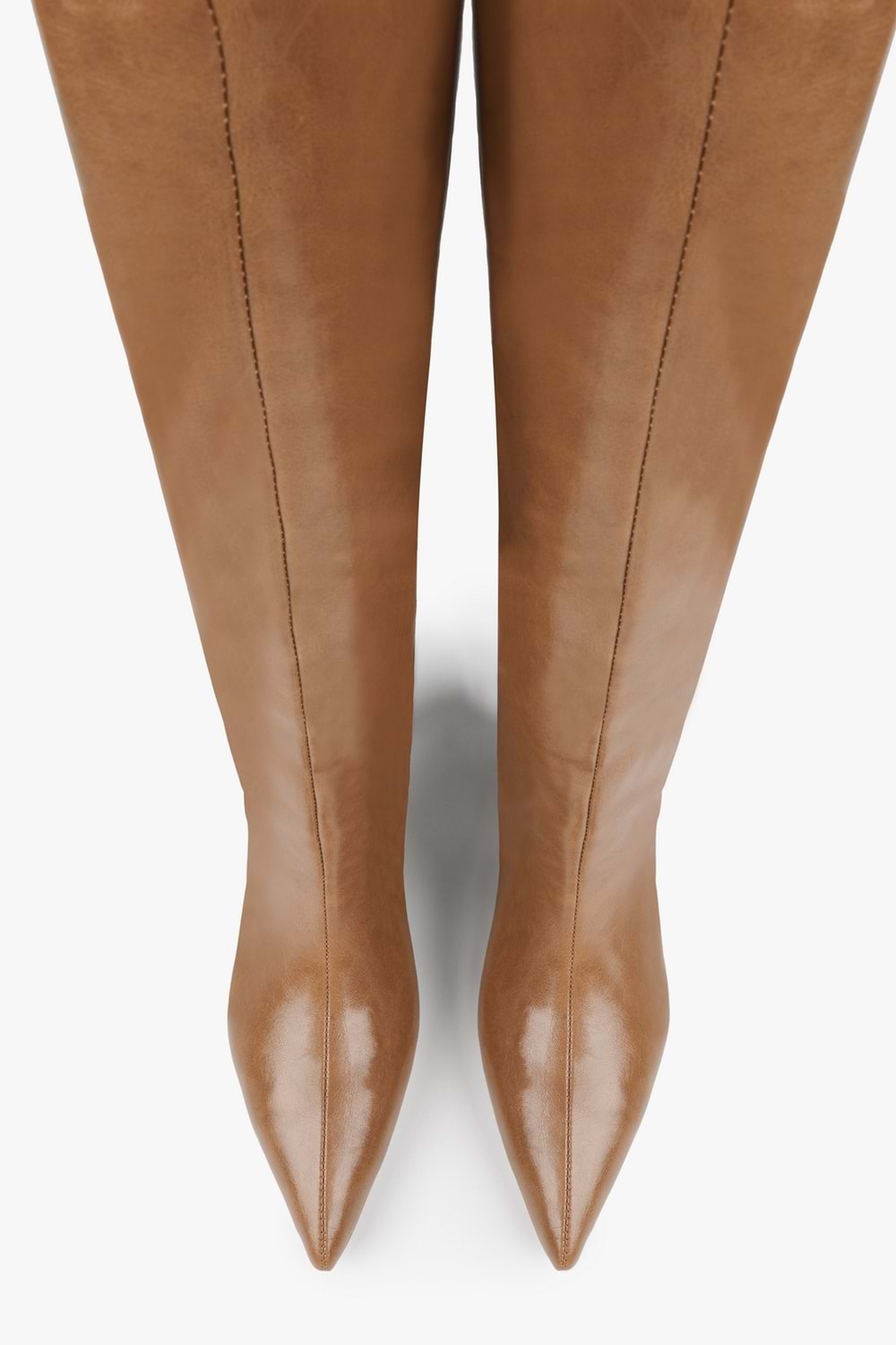 Kadın Blaze Karamel Cilt Kısa Sivri Topuklu Çizme