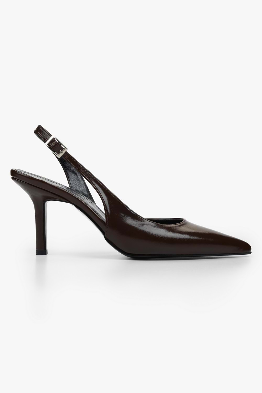 Kadın Zenvia Kahve Cilt Stiletto