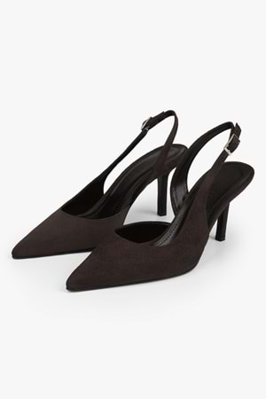 Kadın Zenvia Kahve Süet Stiletto