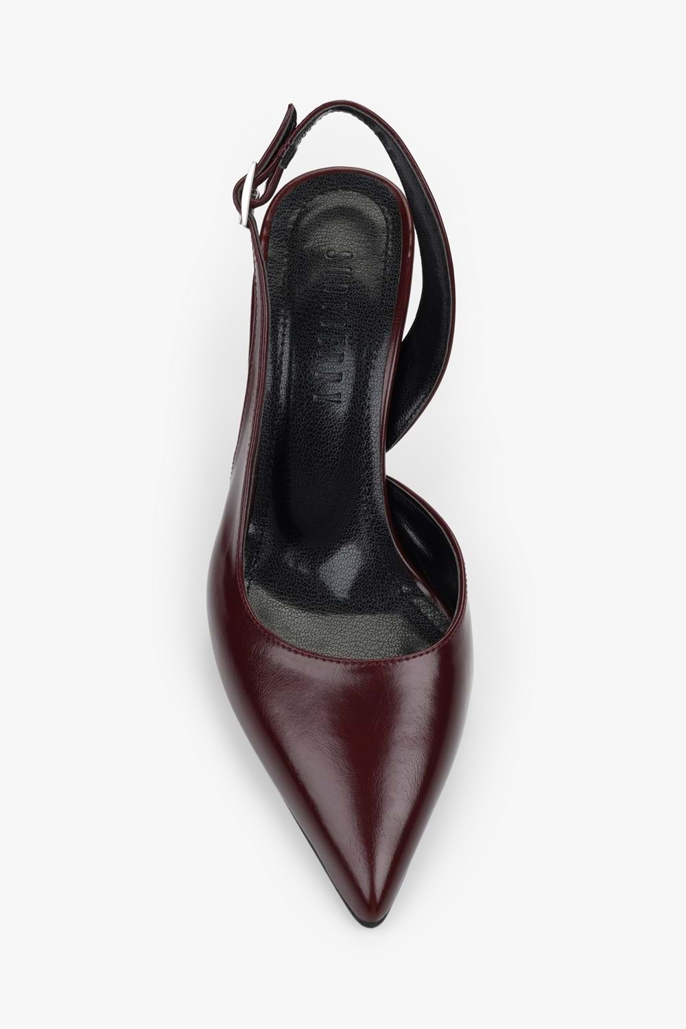 Kadın Zenvia Bordo Cilt Stiletto