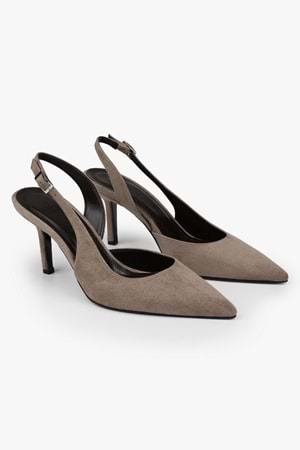 Kadın Zenvia Vizon Süet Stiletto