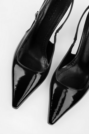 Kadın Estella Siyah Rugan Stiletto