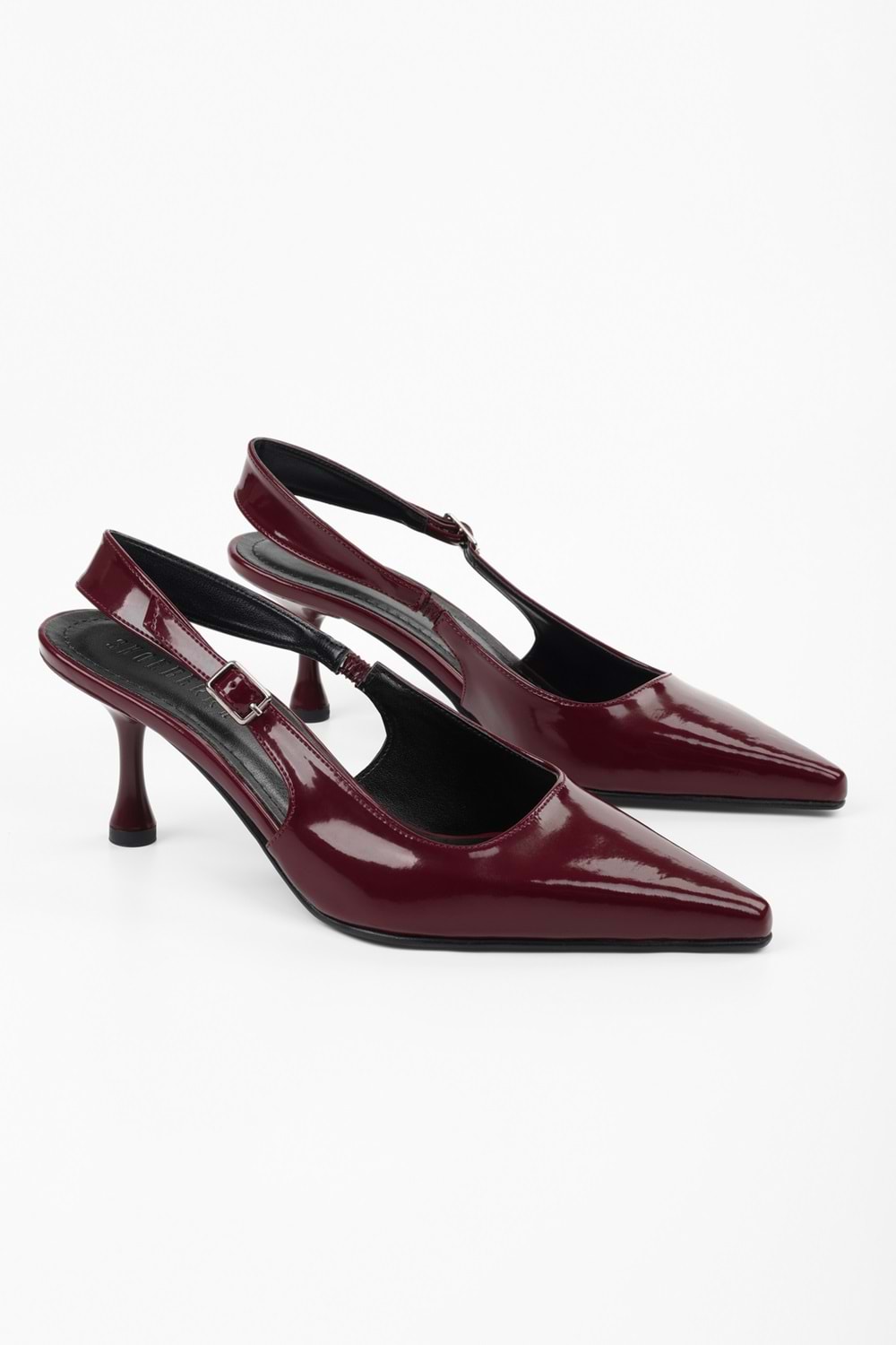 Kadın Estella Bordo Rugan Stiletto