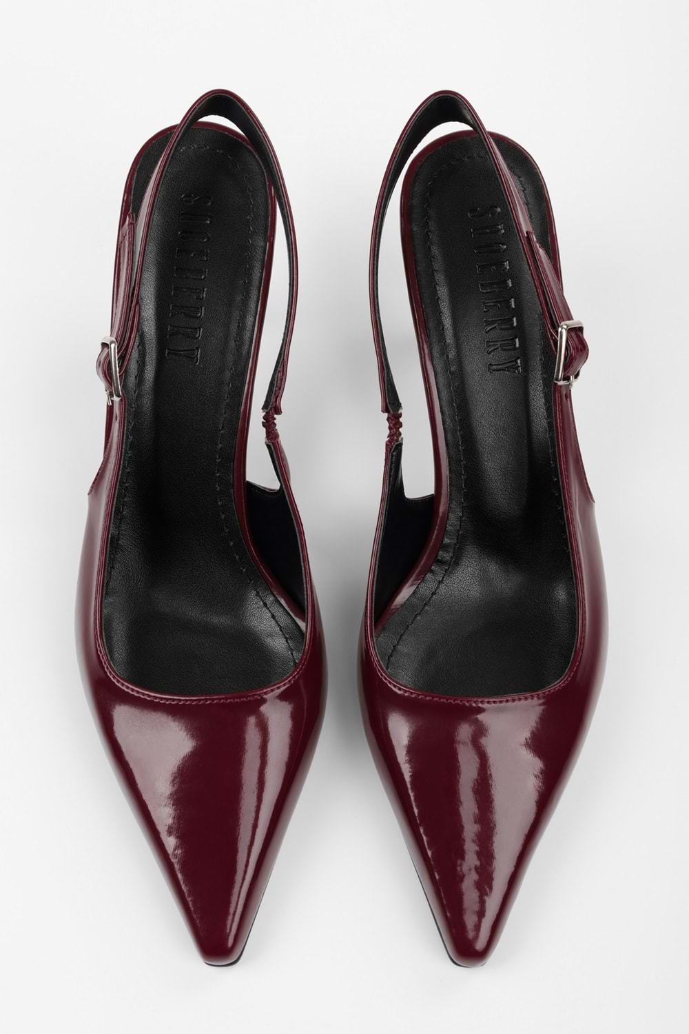Kadın Estella Bordo Rugan Stiletto