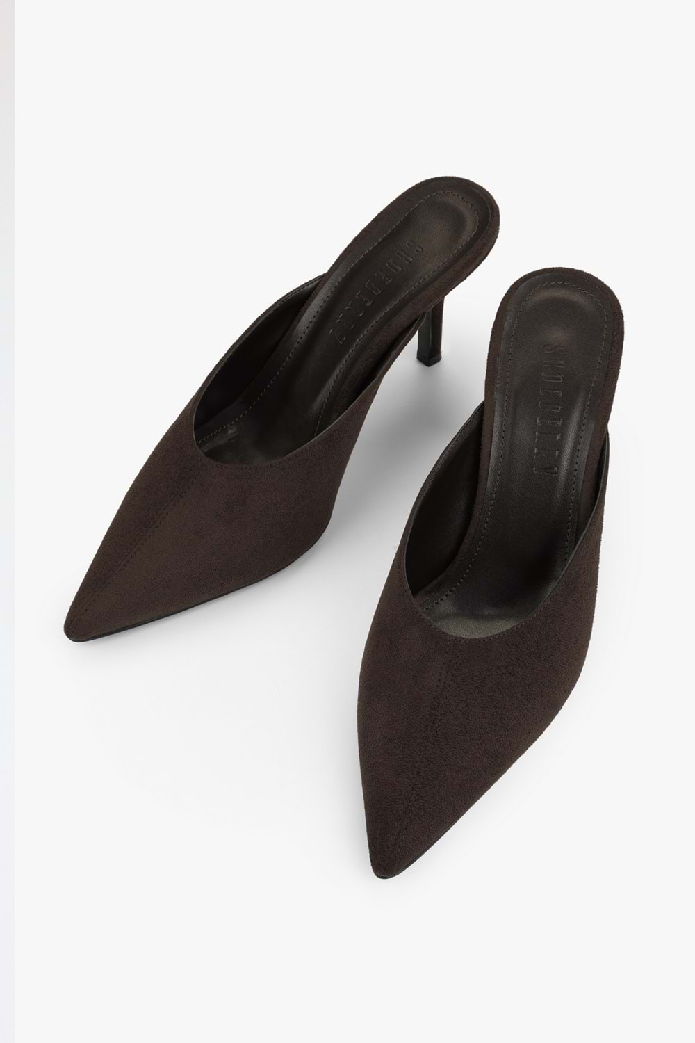 Kadın Serina Kahve Süet Stiletto Terlik