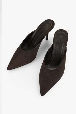 Kadın Serina Kahve Süet Stiletto Terlik