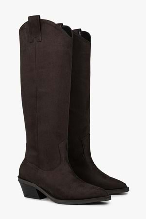 Kadın Kailey Kahve Süet Kovboy Çizme