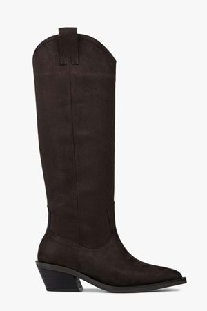 Kadın Kailey Kahve Süet Kovboy Çizme