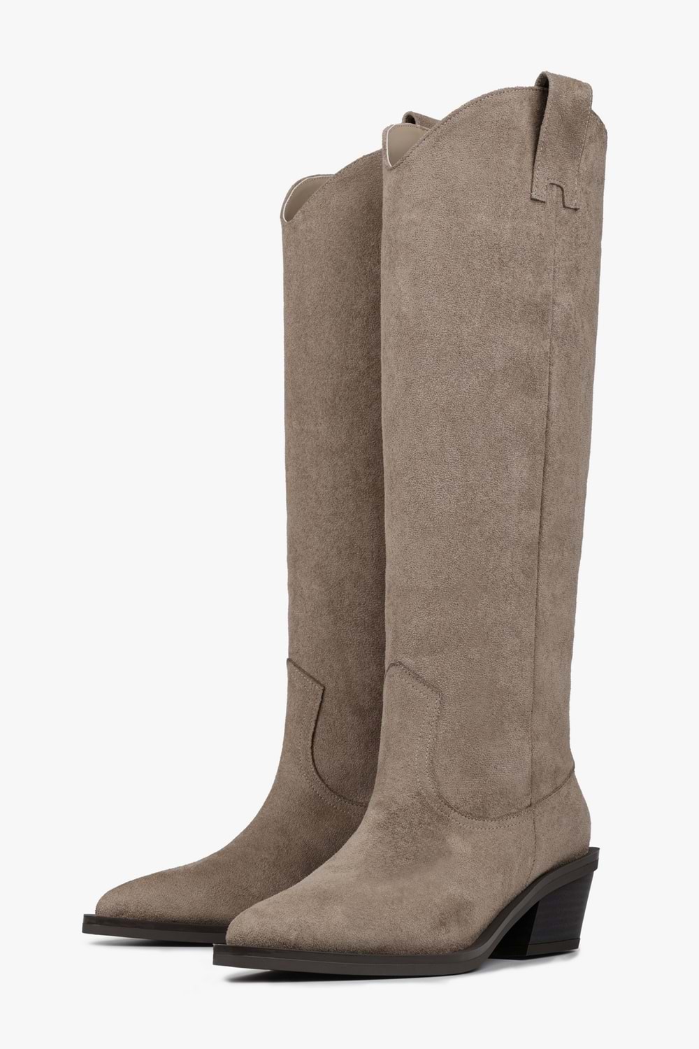 Kadın Kailey Vizon Süet Kovboy Çizme