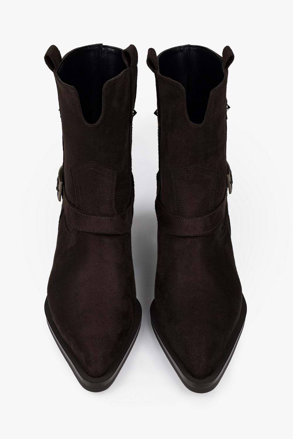 Kadın Arden Acı Kahve Süet Kovboy Bot