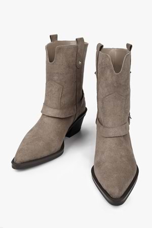 Kadın Arden Vizon Süet Kovboy Bot