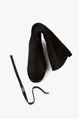 Kadın Arlina Kahve Hakiki Süet Deri Çizme