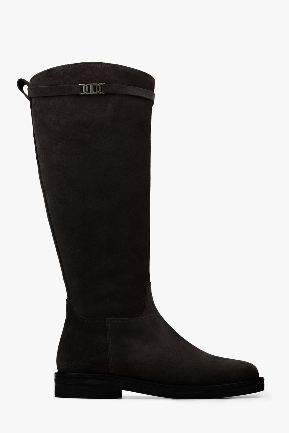 Kadın Arlina Kahve Hakiki Süet Deri Çizme