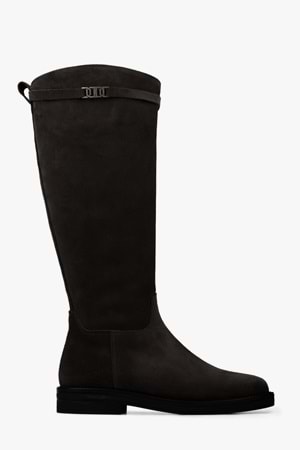 Kadın Arlina Kahve Hakiki Süet Deri Çizme