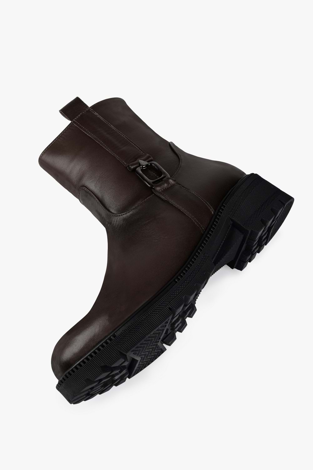 Kadın Raze Koyu Kahve Hakiki Deri Bot