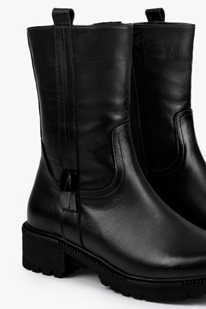 Kadın Axel Siyah Hakiki Deri Bot