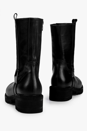 Kadın Axel Siyah Hakiki Deri Bot