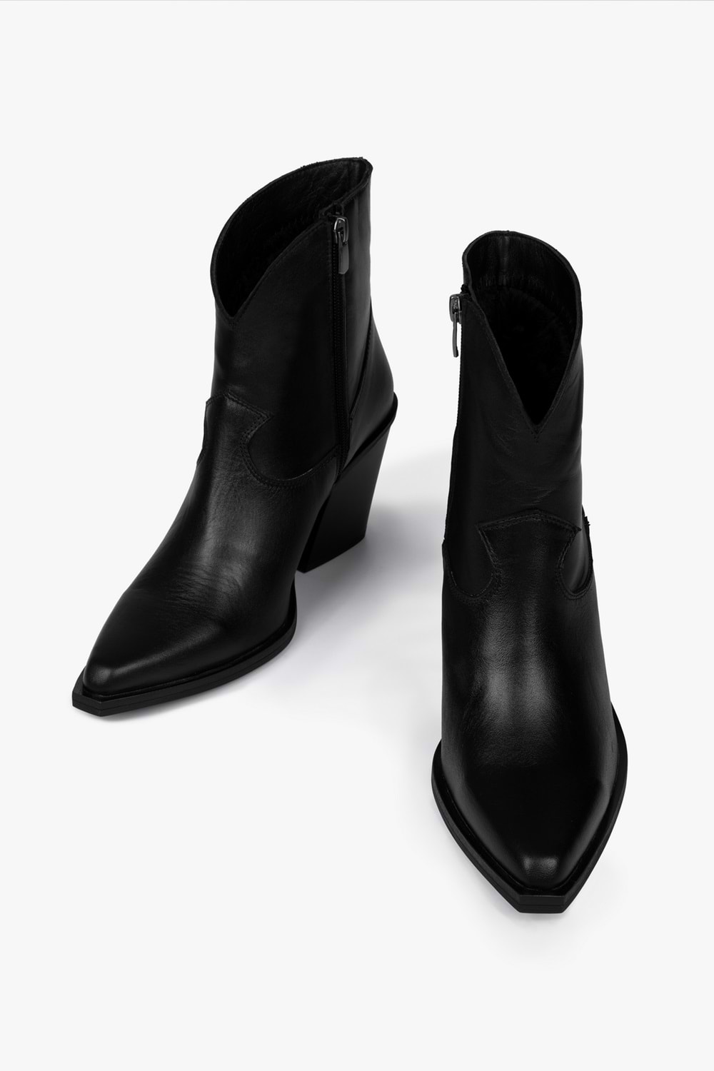 Kadın Kael Siyah Hakiki Deri Kovboy Bot