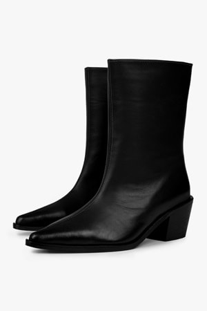 Kadın Glac Siyah Hakiki Deri Bot