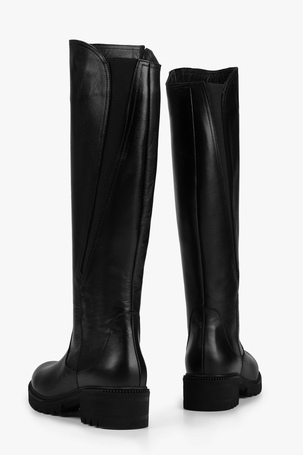 Kadın Holt Siyah Hakiki Deri Çizme