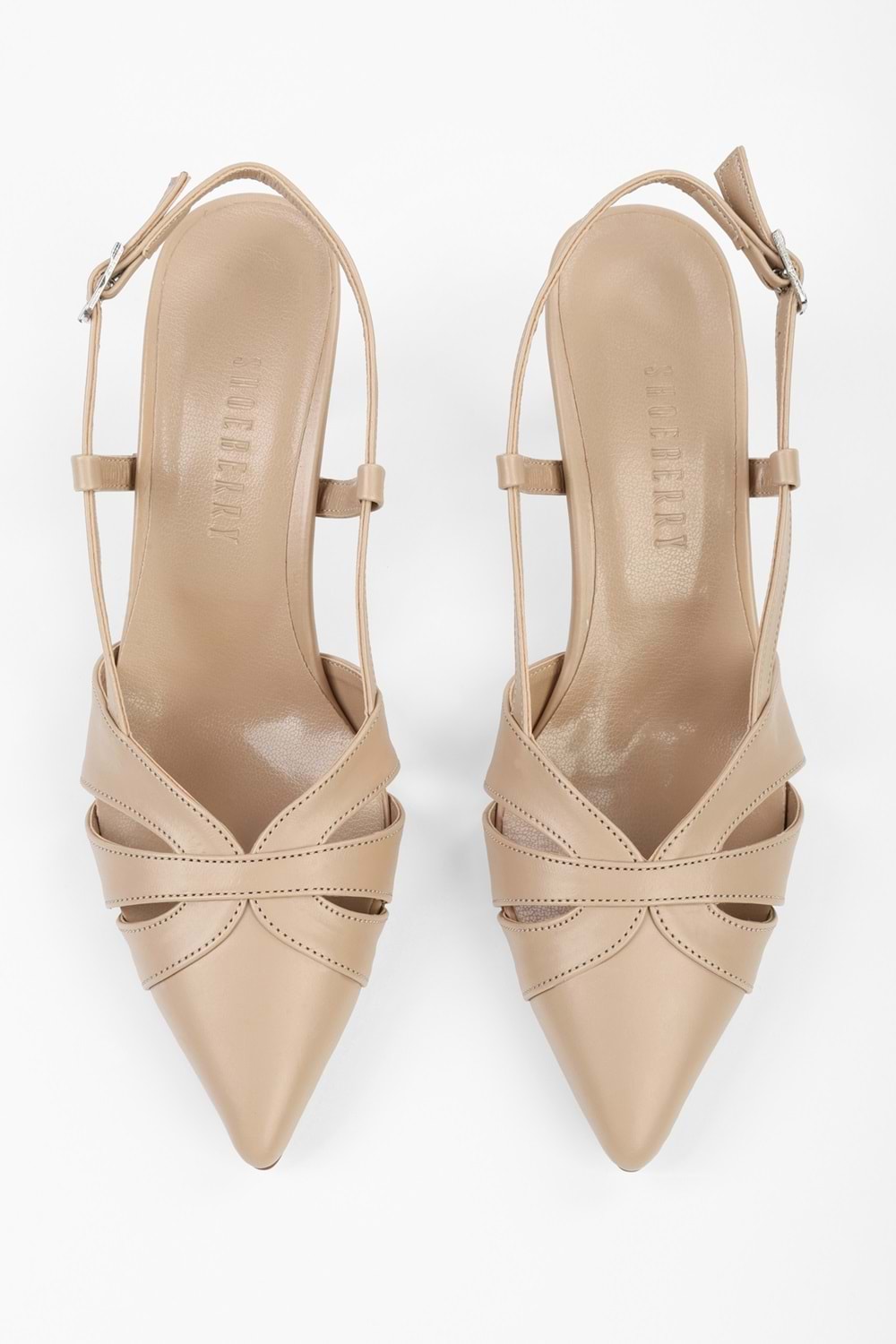 Kadın Liora Ten Cilt Kısa Topuklu Stiletto