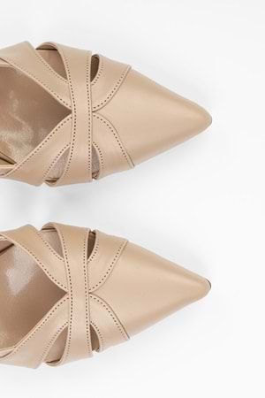 Kadın Liora Ten Cilt Kısa Topuklu Stiletto