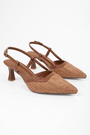 Kadın Ravie Taba Hasır Stiletto