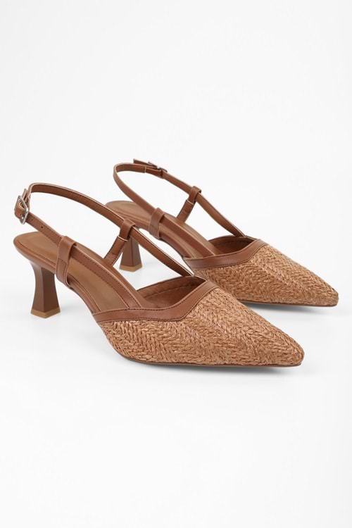Kadın Ravie Taba Hasır Stiletto