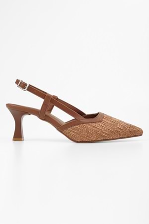 Kadın Ravie Taba Hasır Stiletto
