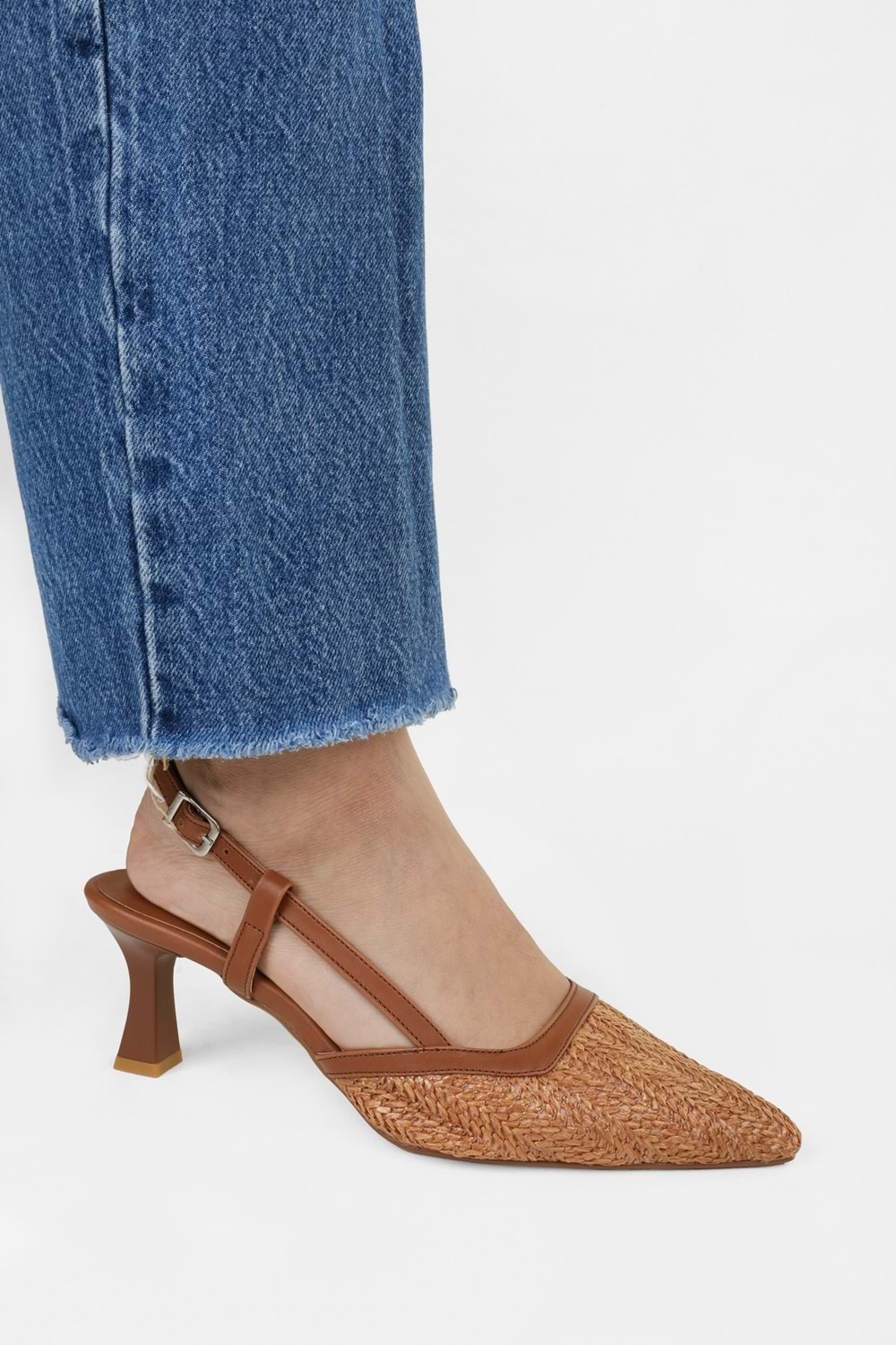 Kadın Ravie Taba Hasır Stiletto