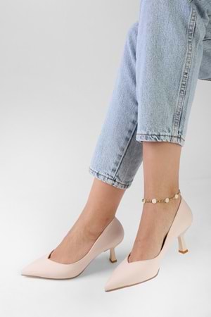 Kadın Carrie Ten Saten Topuklu Ayakkabı Stiletto