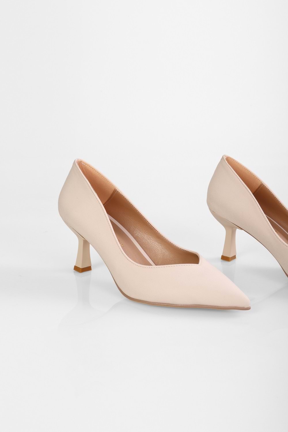 Kadın Carrie Ten Saten Topuklu Ayakkabı Stiletto