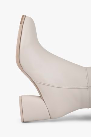 Kadın Kiella Bej Cilt Topuklu Çizme